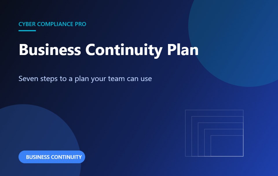 Business continuity plan guide for Australian organisations