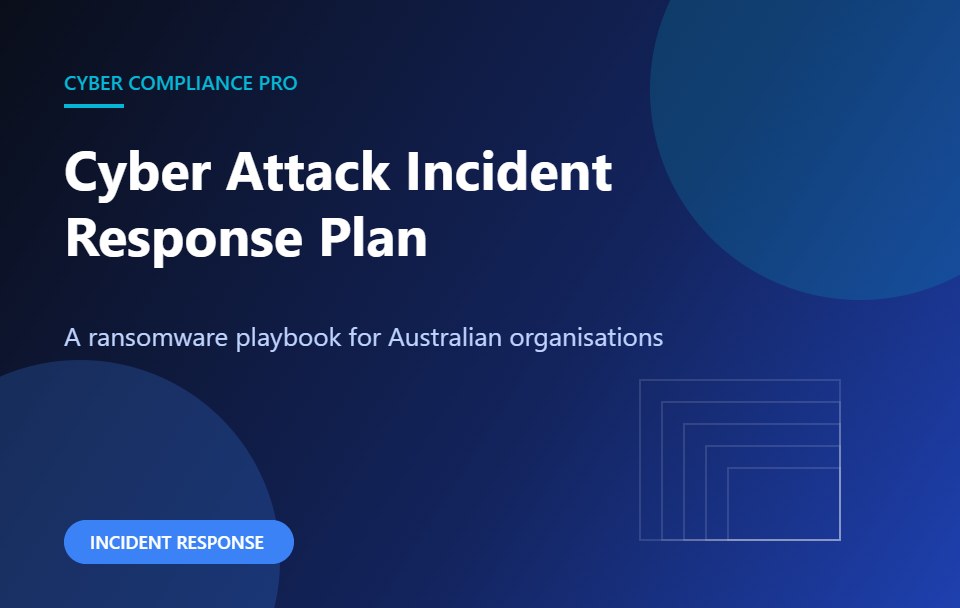 Cyber attack incident response plan for ransomware in Australia